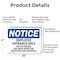 Signmission Employee Entrance Only No Deliveries See OSHA Notice Sign, Aluminum, 10in W x 7in L, 2PK OS-2PACK-NS-A-710-L-11945 - alternate 5